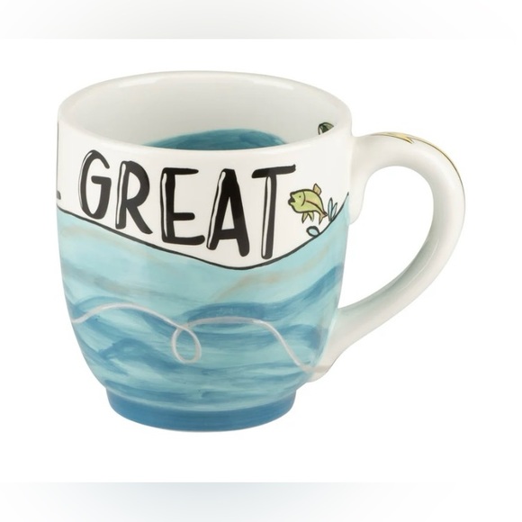 -“You're Reel Great”  16oz Jumbo Mugs,  Set of two, New - Picture 8 of 10
